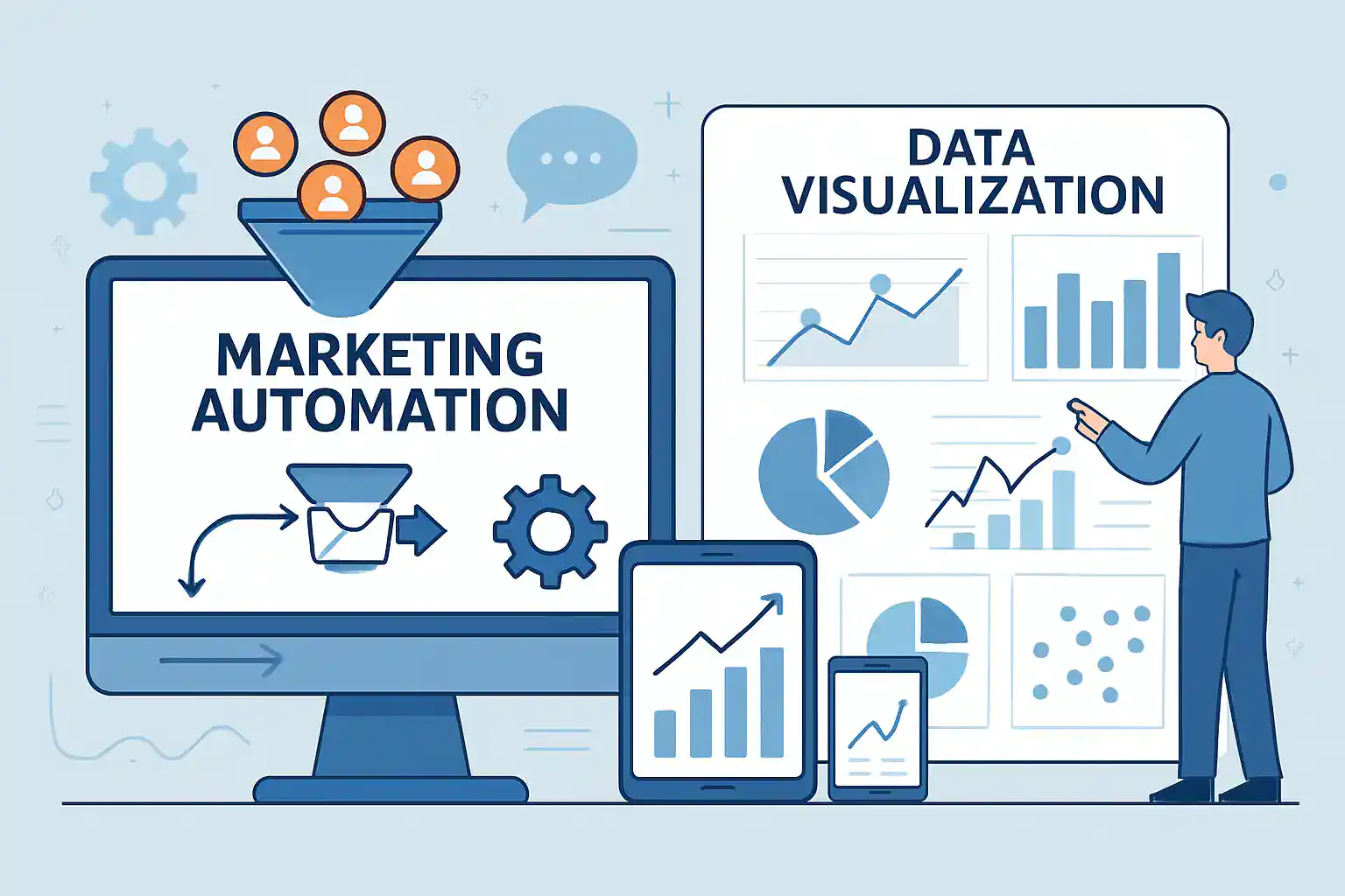 Teknologi digital marketing automation dan visualisasi data